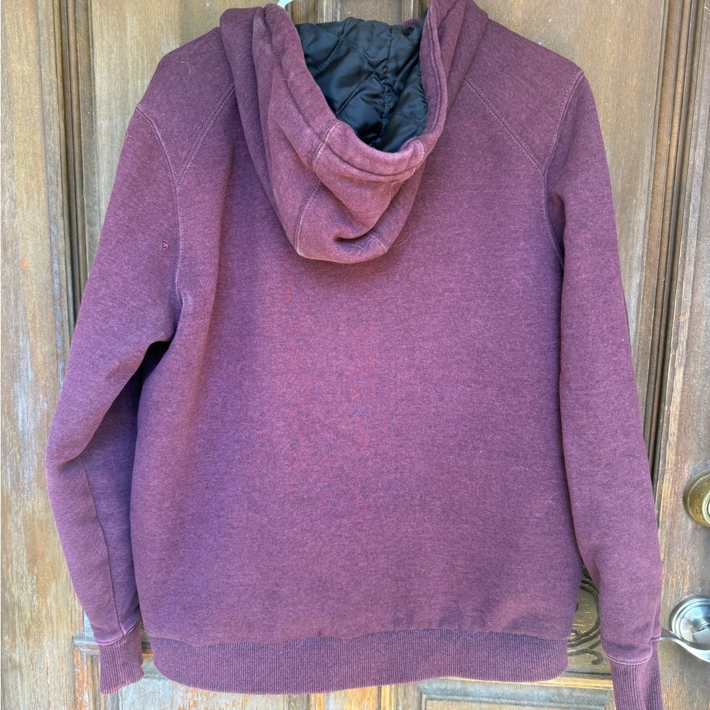Women’s Carhartt Purple Full-Zip Hoodie insulated Large - Picture 2 of 6